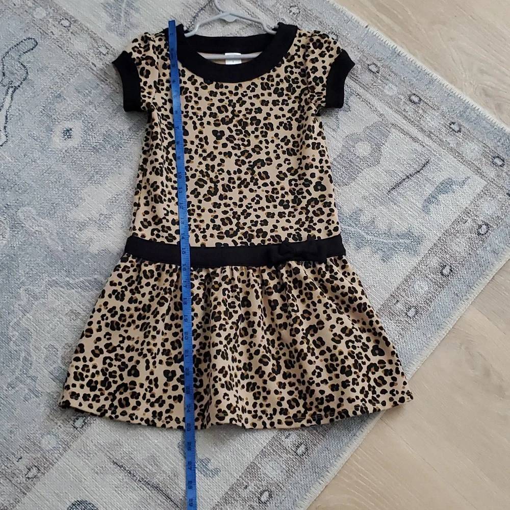 Gymboree Girls Leopard Animal Print Bow Dress Sz6